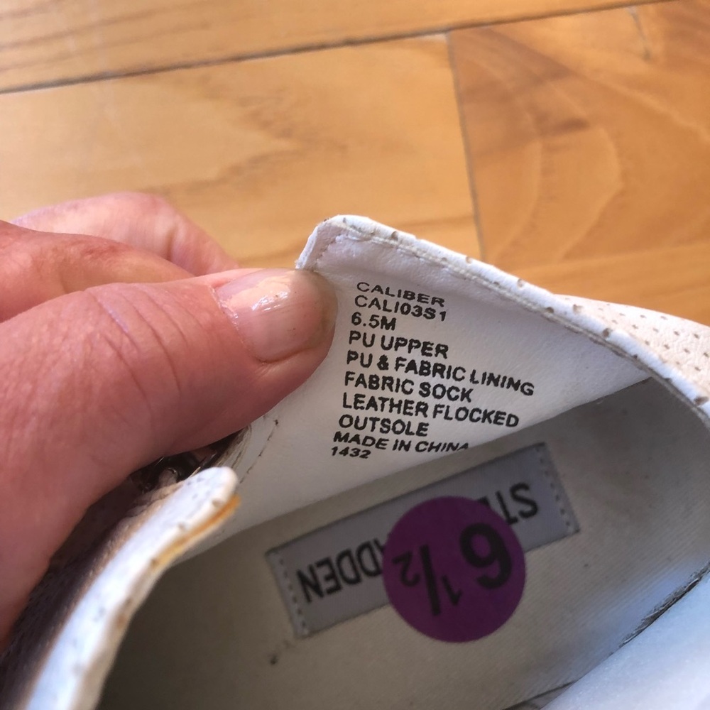Steve Madden white shoes